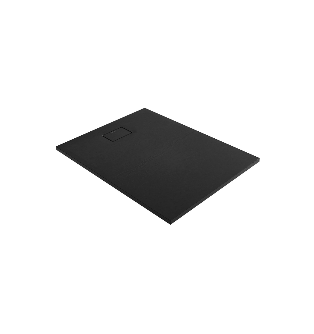 Oltens Bergytan brodzik prostokątny 120x90 cm RockSurface czarny 15104300