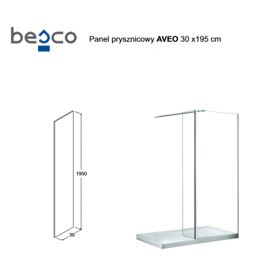Besco AVEO BLACK Panel 30cm...