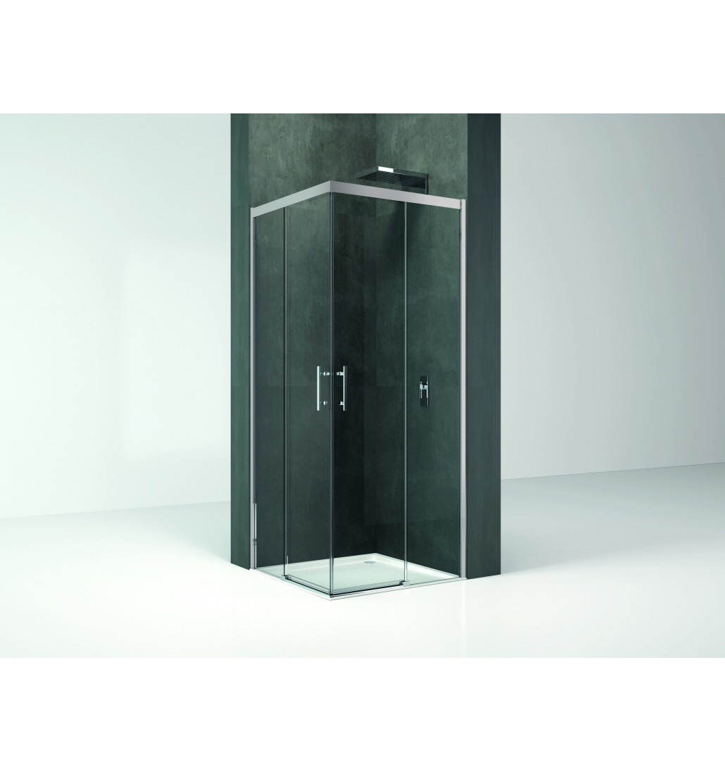 Novellini KALI A-H kabina kwadratowa 70x70 Crystal Clear KALIAH66L-1B + KALIAH66L-1B