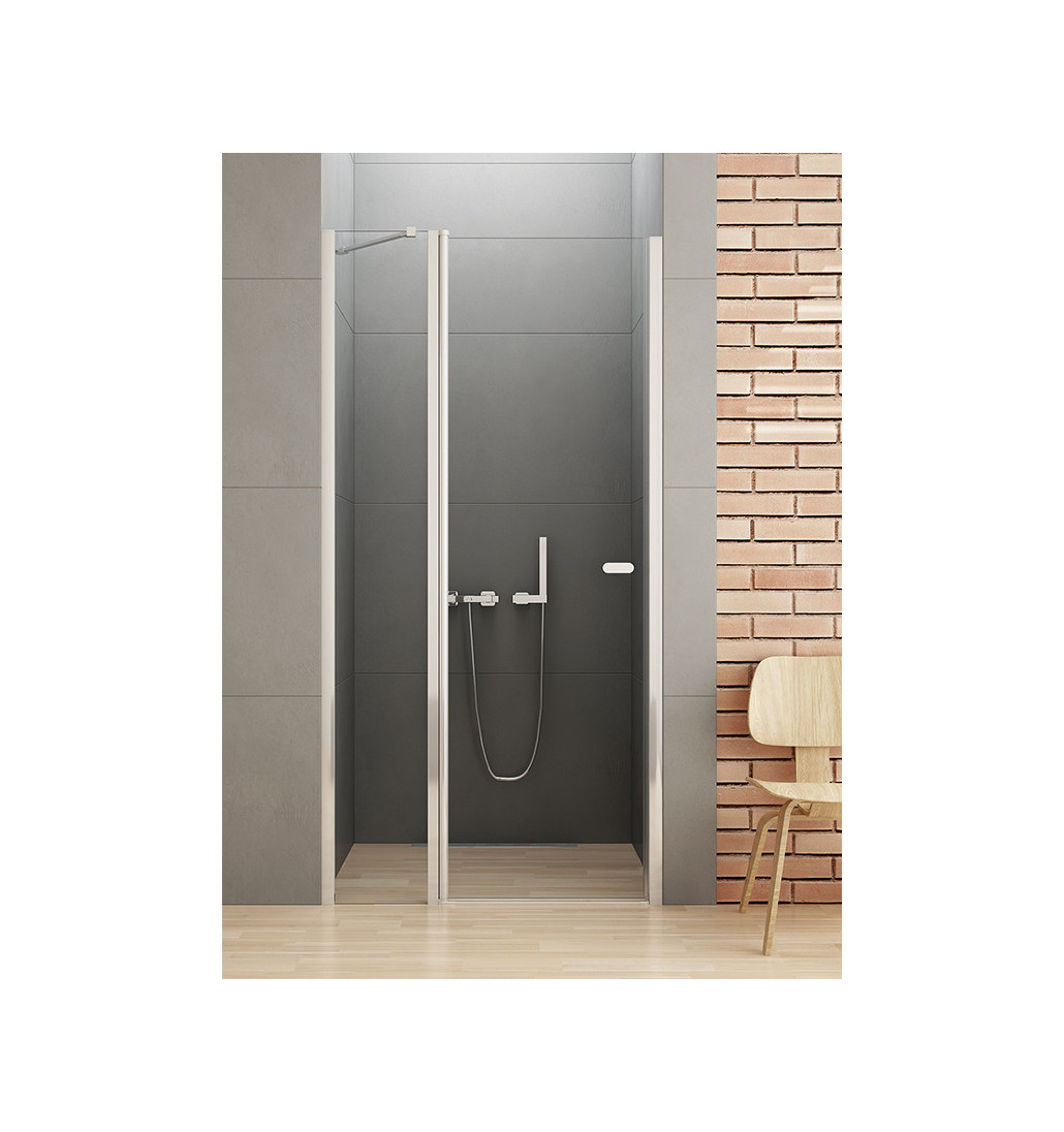New Trendy New Soleo drzwi prysznicowe 90x195 wnękowe wspornik skośny D-0155A